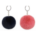 Keychain Factory Sell Fashion Faux Rabbit Fur Charm Pompom Keychain